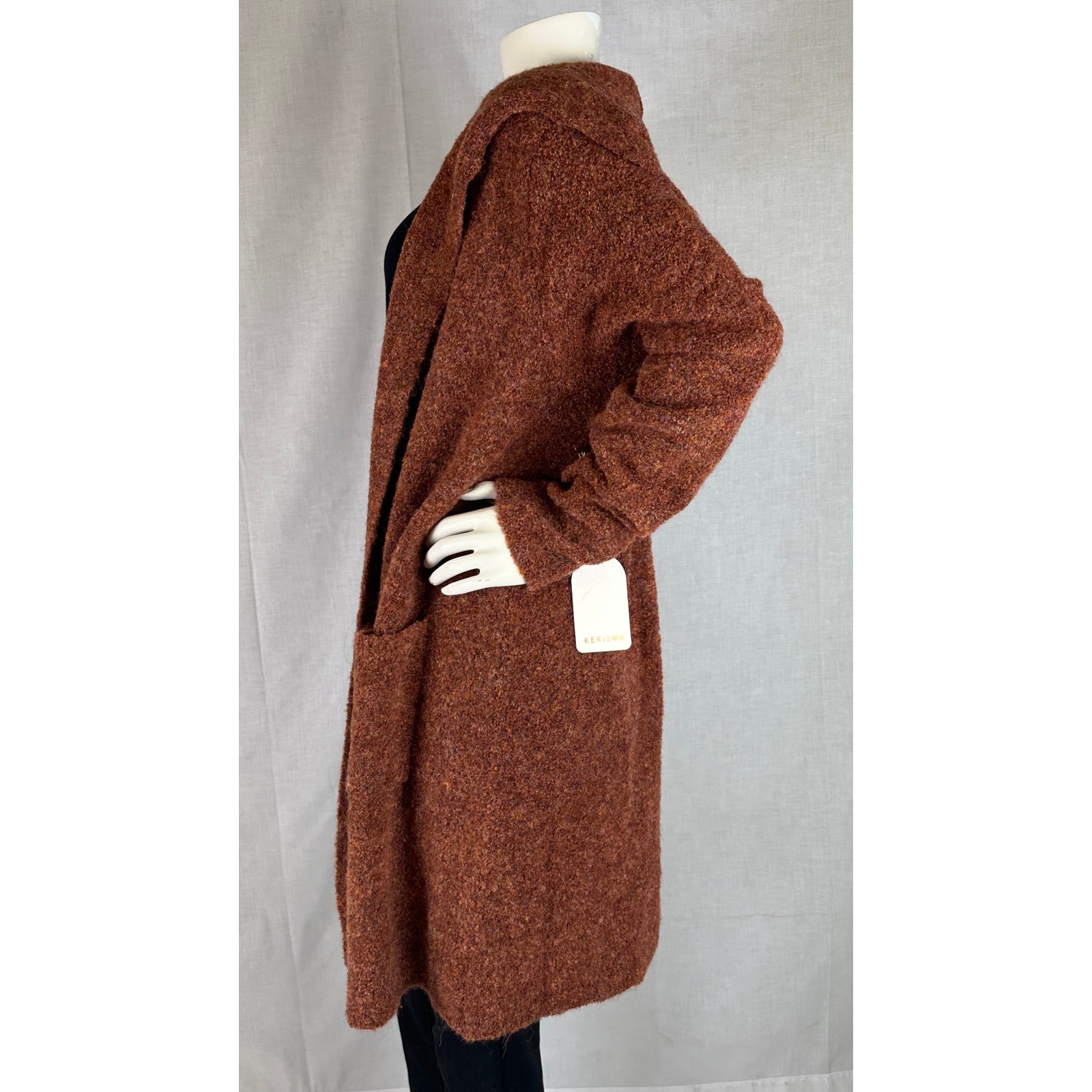 Kerisma Rust Norita Open Front Longline Cardigan Women's Sz M/L Nwt — image 5 of 8